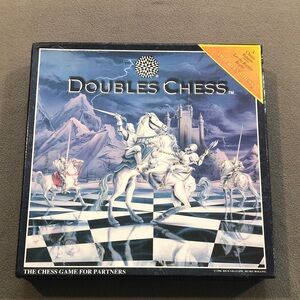 Vintage 1996 Doubles Chess Board Game Yes! DOUBLES CHESS 4 Players at a time …..
